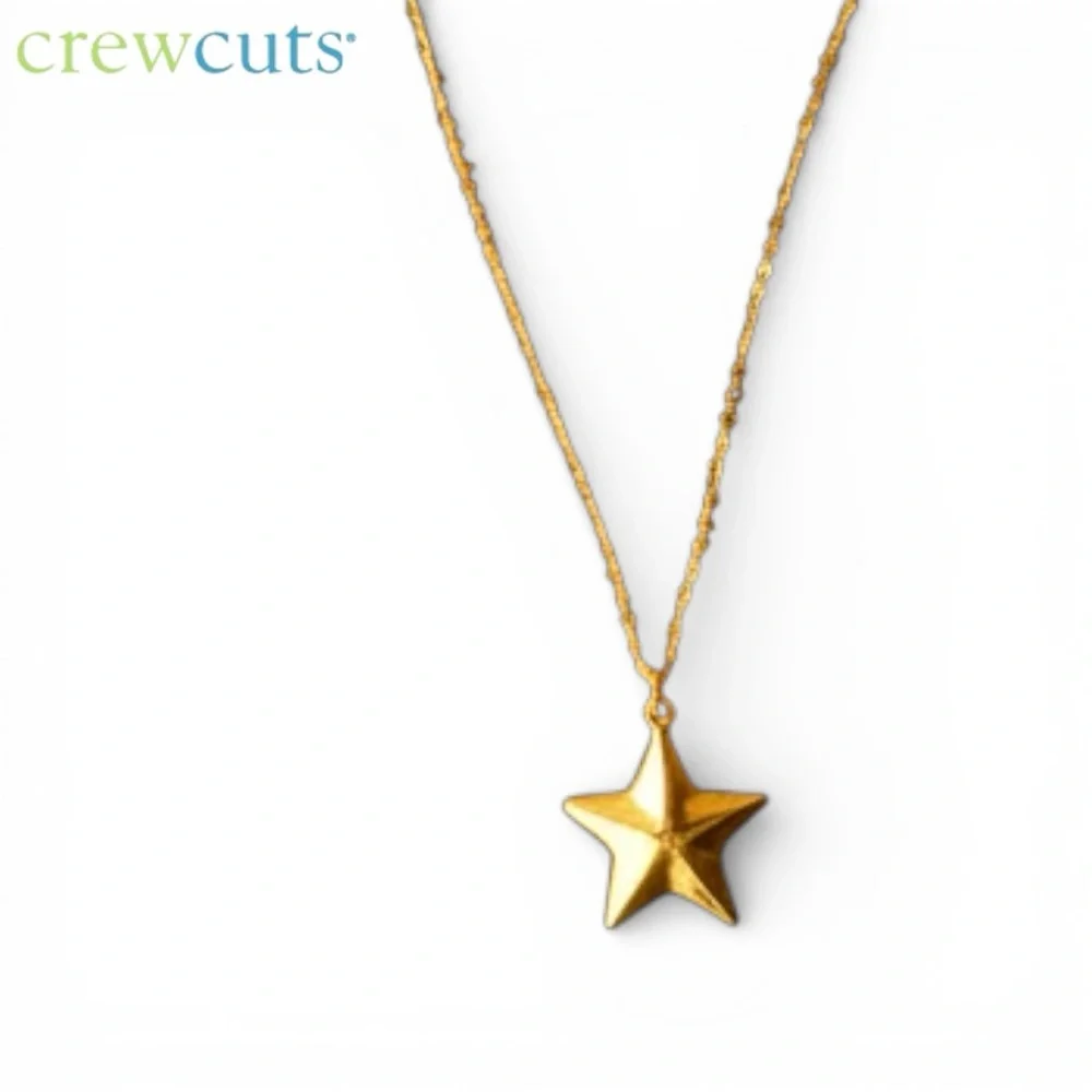 J.Crew Crewcuts Gold Tone Star Locket Necklace for Girls